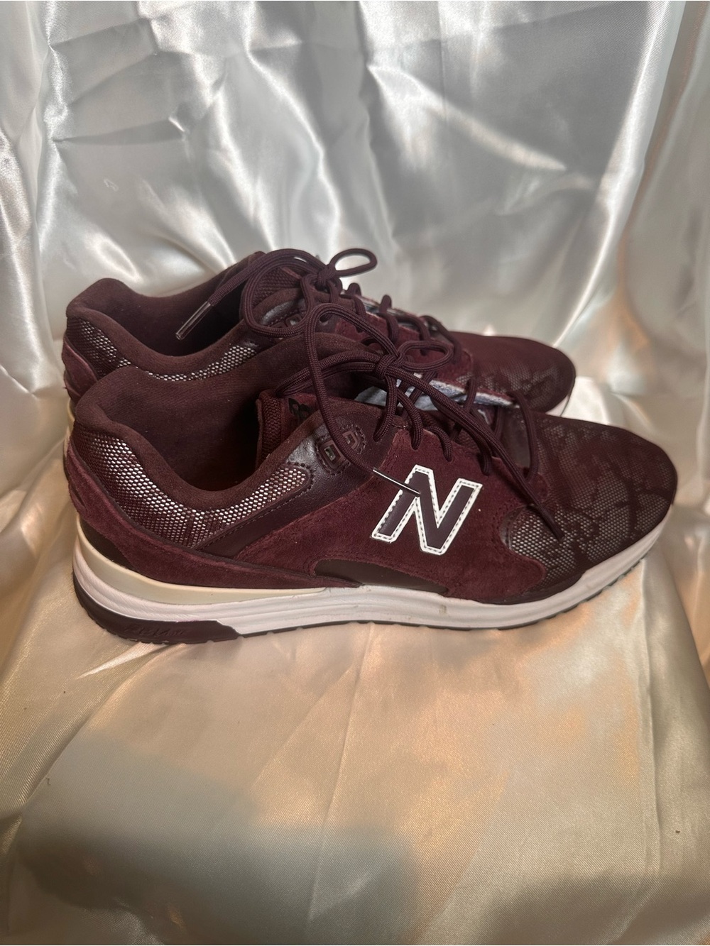 New Balance Women's Burgundy Lace-Up Sneakers